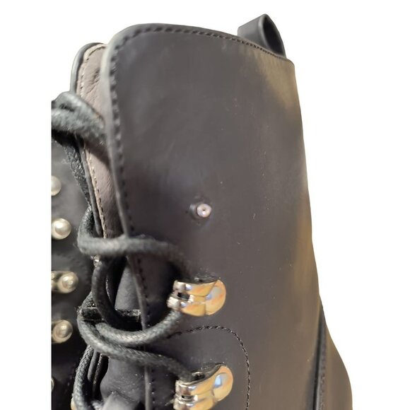 Seven Dials Santino Combat Boot Vegan Leather Woman's size 9.5 New NO TOP EYELET - Picture 3 of 9